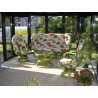 salon en rotin - table en rotin - pouf en rotin