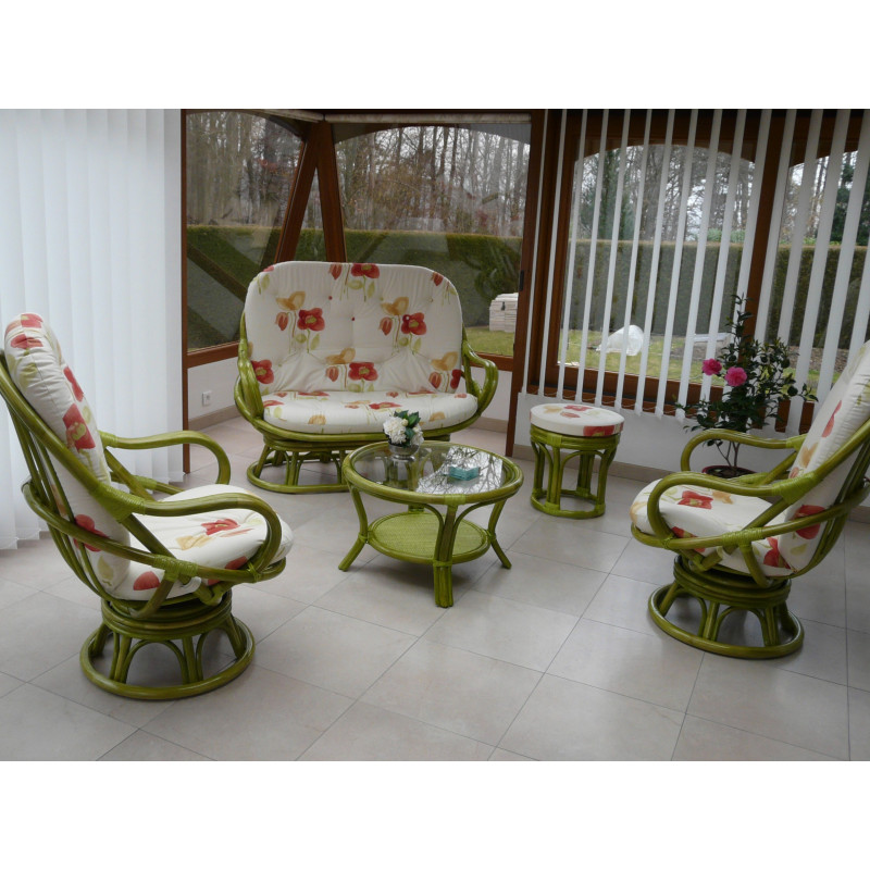 Salon en rotin Luna - promotion