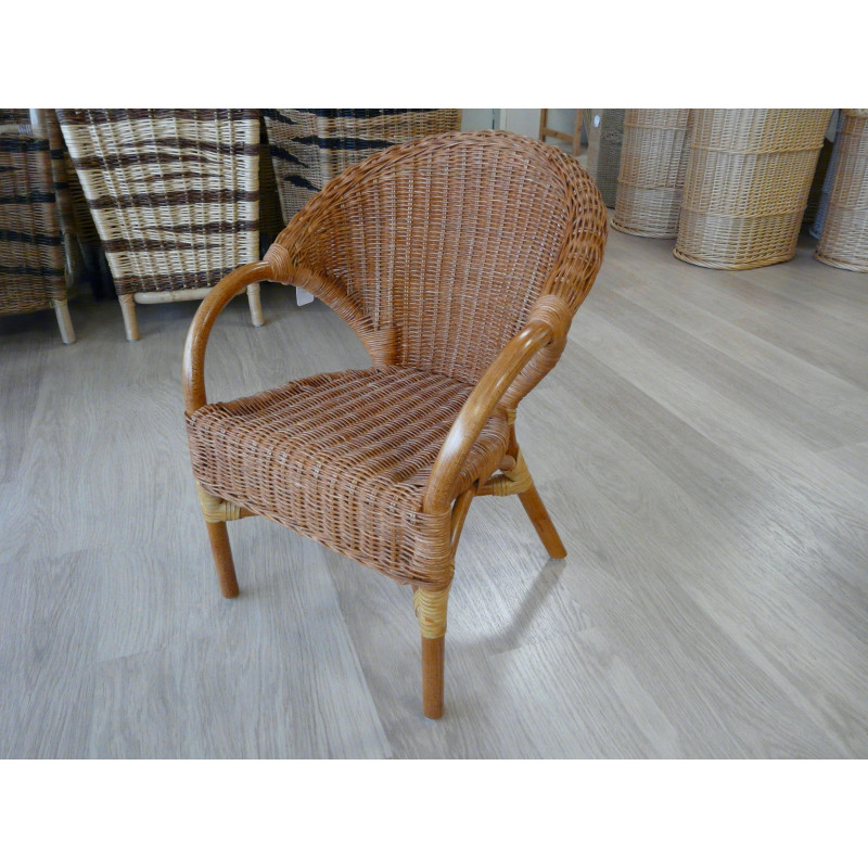 Fauteuil enfant en rotin PICCOLO