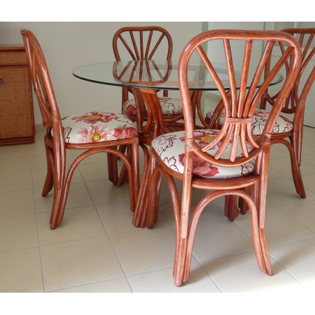 Chaise en rotin - meuble haut de gamme