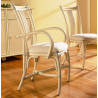 Chaise en rotin avec accoudoirs  - meuble en rotin haut de gamme