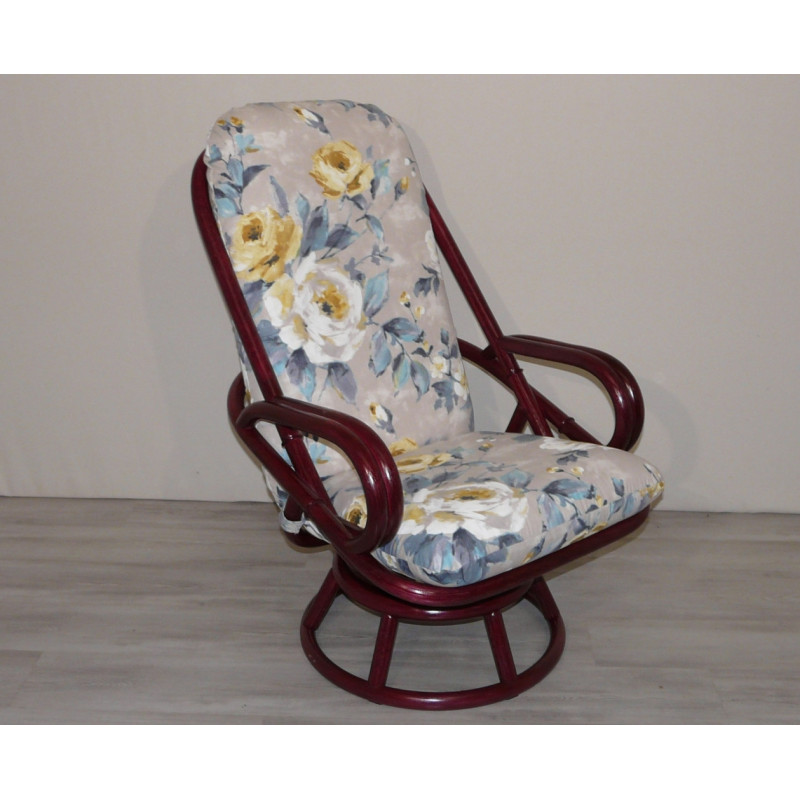Fauteuil en rotin pivotant - Montjoie - Rotin Création