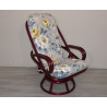 Fauteuil en rotin pivotant - Montjoie - Rotin Création
