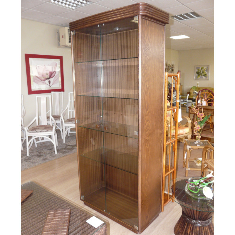 Vitrine en rotin en promotion - Rotin Création