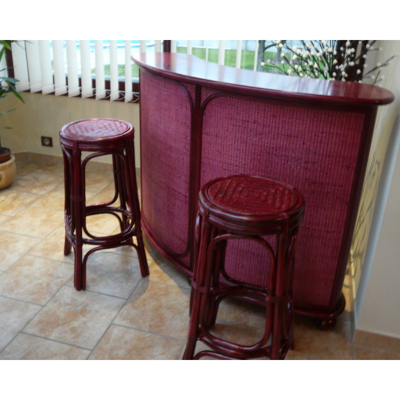 Bar en rotin - Rotin Création