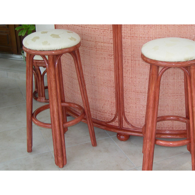 Tabouret de bar en rotin - meuble en rotin