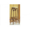Tabouret haut en rotin Passy - sans dosseret