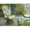 Fauteuil en rotin Luna pivotant - Le plus connu des fauteuils pivotants.