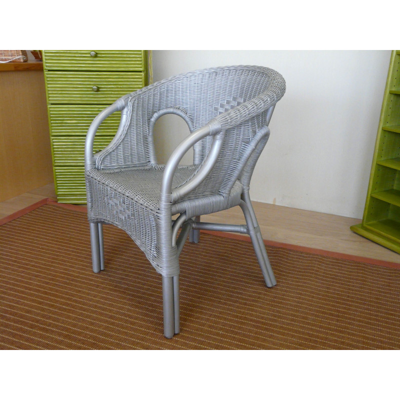 Fauteuil en rotin - leza - petit fauteuil en rotin - meuble en rotin - Rotin Création