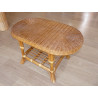 table de salon en rotin