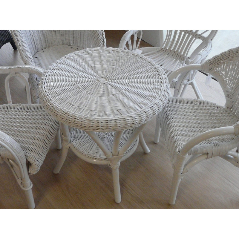 Petite table en rotin - Rotin Création