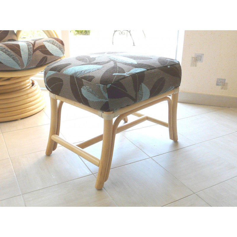 Pouf en rotin Montdore