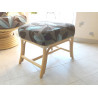 Pouf en rotin Montdore