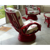 Fauteuil en rotin pivotant basculant - rotin création - Fauteuil MONTBLANC