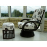 Fauteuil en rotin pivotant basculant - rotin création - Fauteuil MONTBLANC