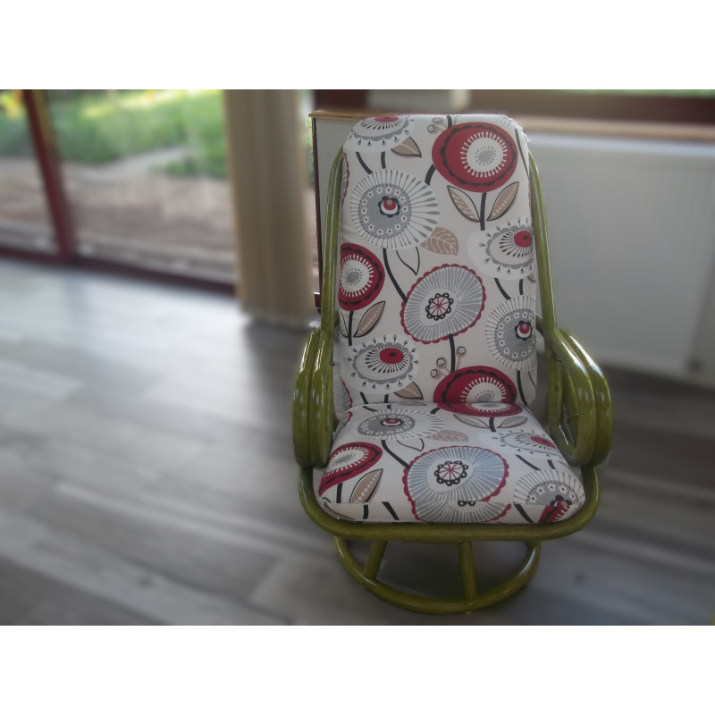 Fauteuil en rotin pivotant - Montjoie - Rotin Création