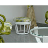 pouf en rotin - meuble en rotin