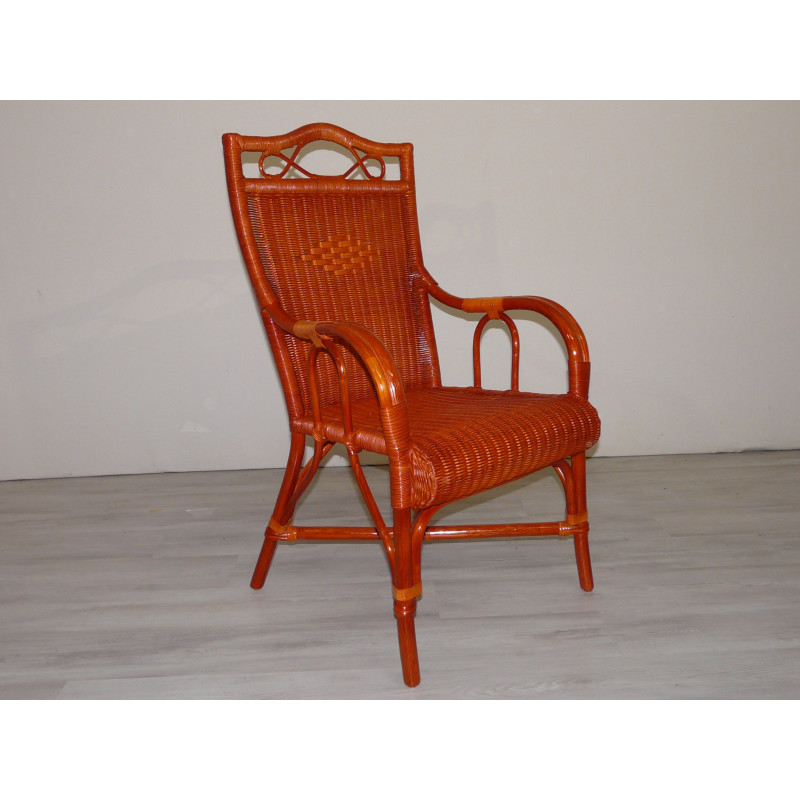 Fauteuil en rotin -wendy -  haut de gamme - Rotin Création