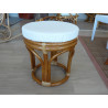 Pouf en rotin Iris