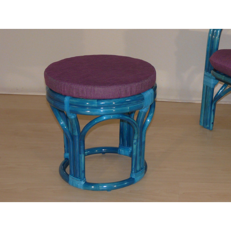 Pouf en rotin Iris