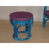 Pouf en rotin Iris