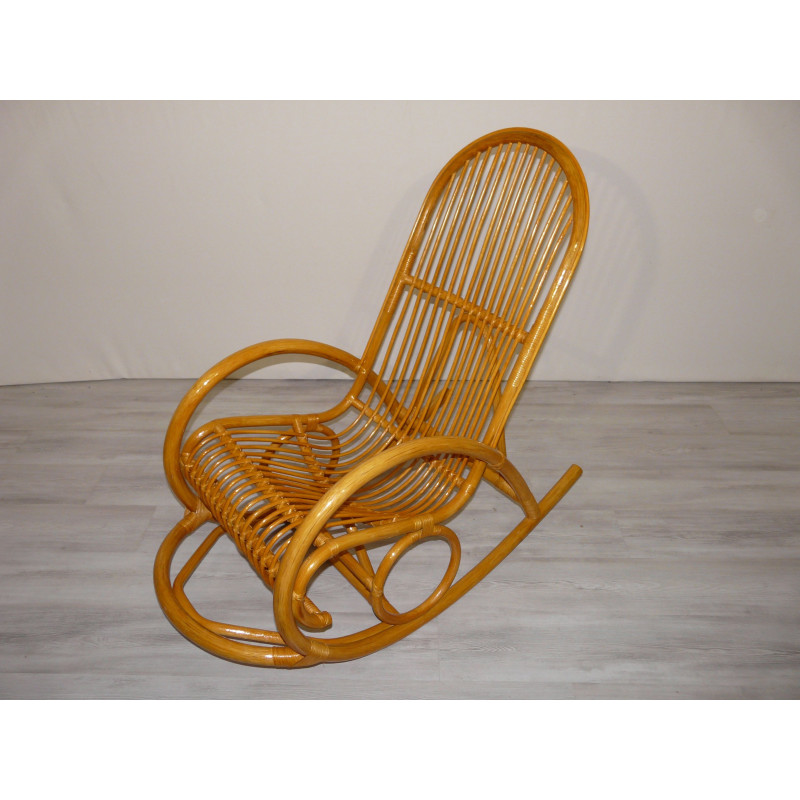Rocking Chair en rotin Swing