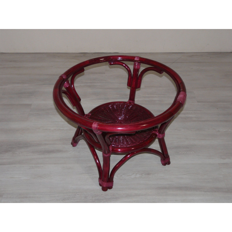 TABLE DE SALON EN ROTIN - MEUBLE EN ROTIN