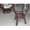 TABLE DE SALON EN ROTIN - MEUBLE EN ROTIN