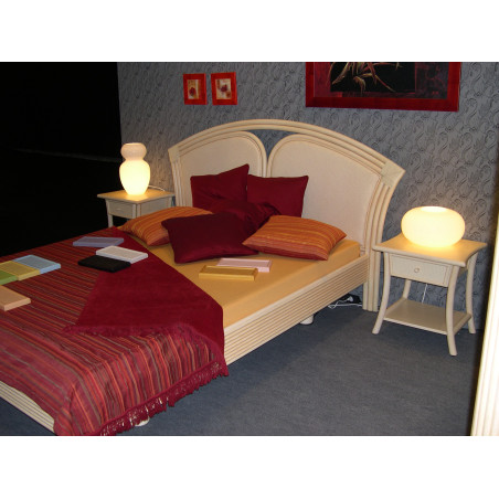 tête de lit en rotin - chambre en rotin