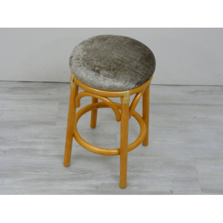 Tabouret Passy bas - sans dosseret - Rotin Création