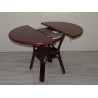 Table Daisy en rotin dessus bois avec ou sans allonges