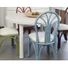Table Carlat en rotin ronde avec ou sans allonges