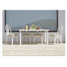 Table en rotin Carlat rectangulaire avec ou sans allonges