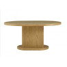 Table en rotin Lanoux ovale avec ou sans allonges