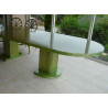 Table en rotin Lanoux ovale avec ou sans allonges