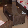 table de salon en rotin - promotion