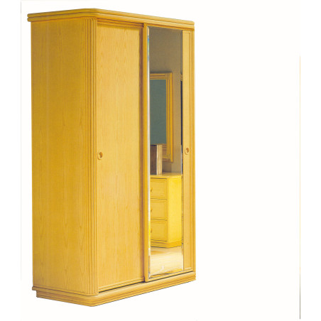 armoire portes coulissantes en rotin - rotin design