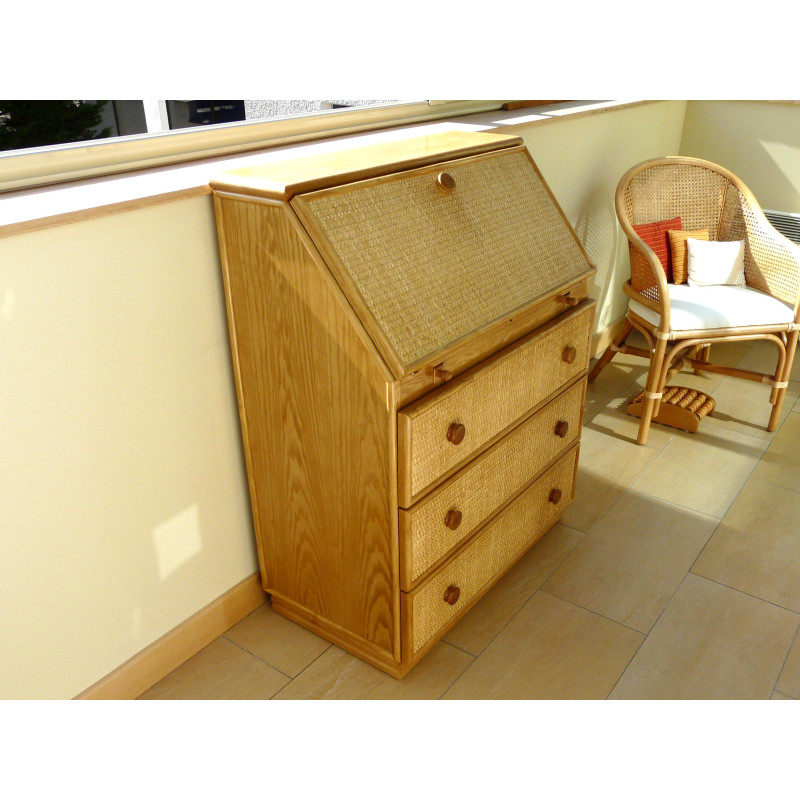 secretaire en rotin - rotin design