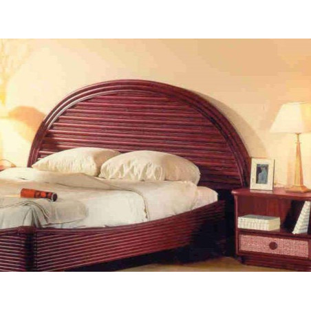 tête de lit en rotin - chambre en rotin