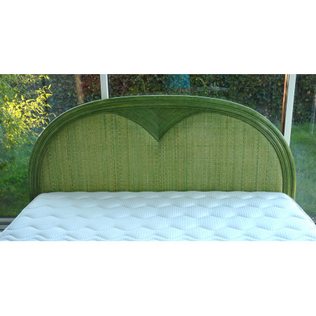 tête de lit en rotin - chambre en rotin
