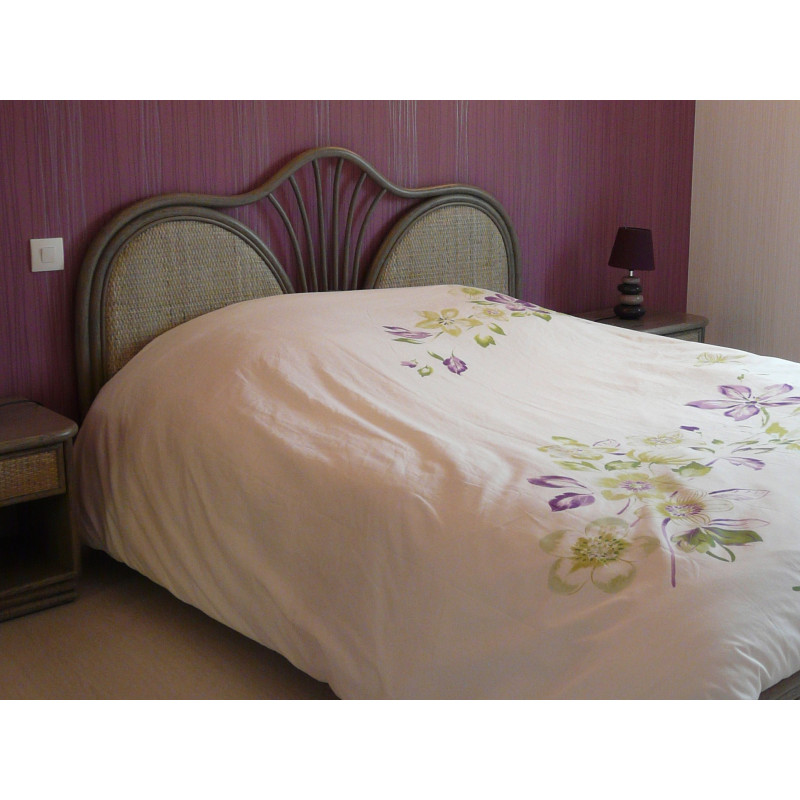 Tête de lit en rotin - chambre en rotin