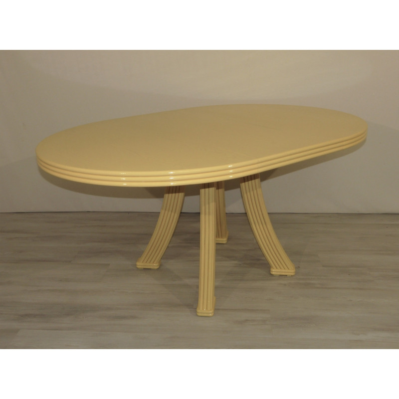 Table de salle à manger en rotin Fontaine fixe
