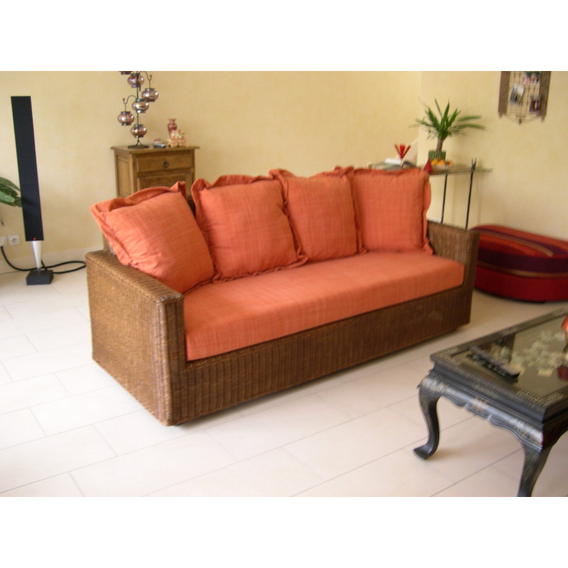 Canapé en rotin Cali - Rotin création - Fauteuil design