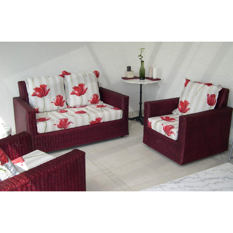 Canapé en rotin Cali - Rotin création - Fauteuil design