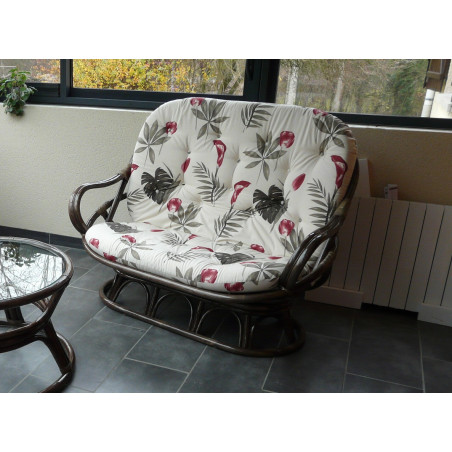 Canapé en rotin Luna - Le plus connu des modèles.