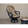 Fauteuil en rotin Luna pivotant - Le plus connu des fauteuils pivotants.