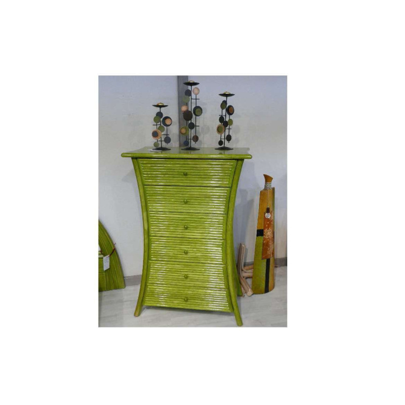 chiffonnier en rotin - mobilier en rotin