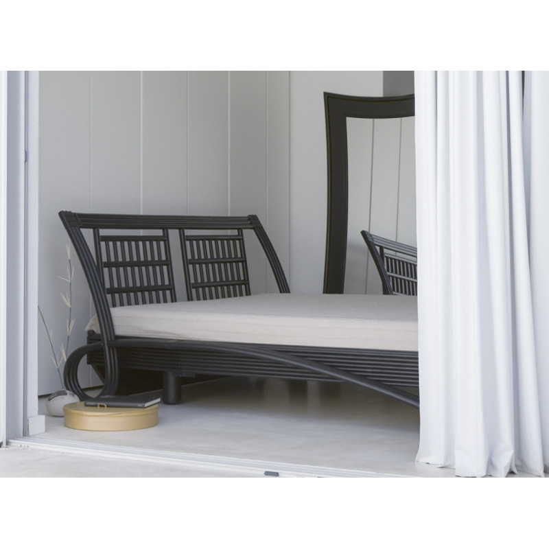 lit en rotin haut de gamme - chambre en rotin
