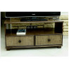 meuble TV en rotin - mobilier en rotin