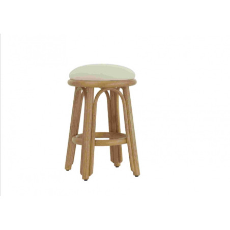 Tabouret bas en rotin - meuble en rotin